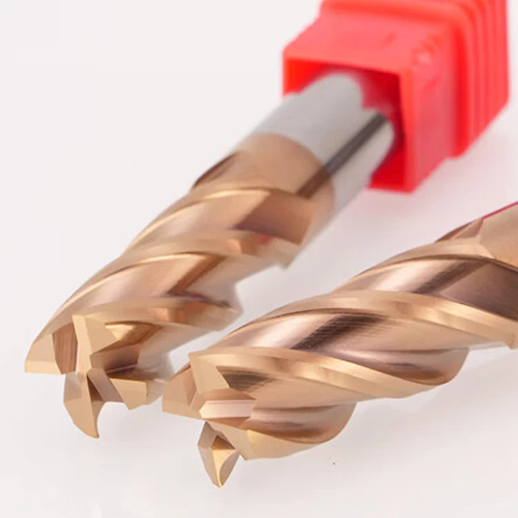 BKEA Wholesale Carbide End Mill Standard Length HRC 58 Milling Cutter 4 Flute Flat End Mills Cnc Tools