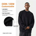 Men's Polyester Premium Knit Winter Sweater Breathable and Anti-Shrink With Pattern Crew Neck Logo Print Men's Cold Sweaters EDM