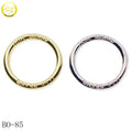 Oem Custom Engraved Name Round Rings Bikini Accessory Alloy Buckle Decorative O Hardware for Underwear