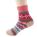 Vintage Winter Crew Socks for Women/Men Soft Thick Knit Boots Socks Breathable Cozy Casual Style Free Daily