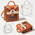 Custom Pastel Christmas Animals Ita Bag with Cute Deer Design Clear ItaBag Alternative Fashion for Pin Display