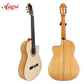 Aiersi Brand  Luthier Made  Solid  Cutway Spanish Flamenco Guitar Handmade Nylon String Classical Guitar