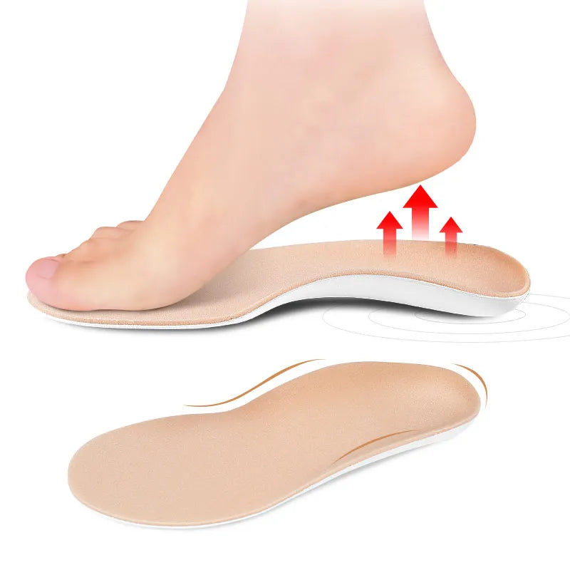 EVA Foam Arch Support Insoles with Poron Cushion Foot Inserts for Comfort and Pain Relief