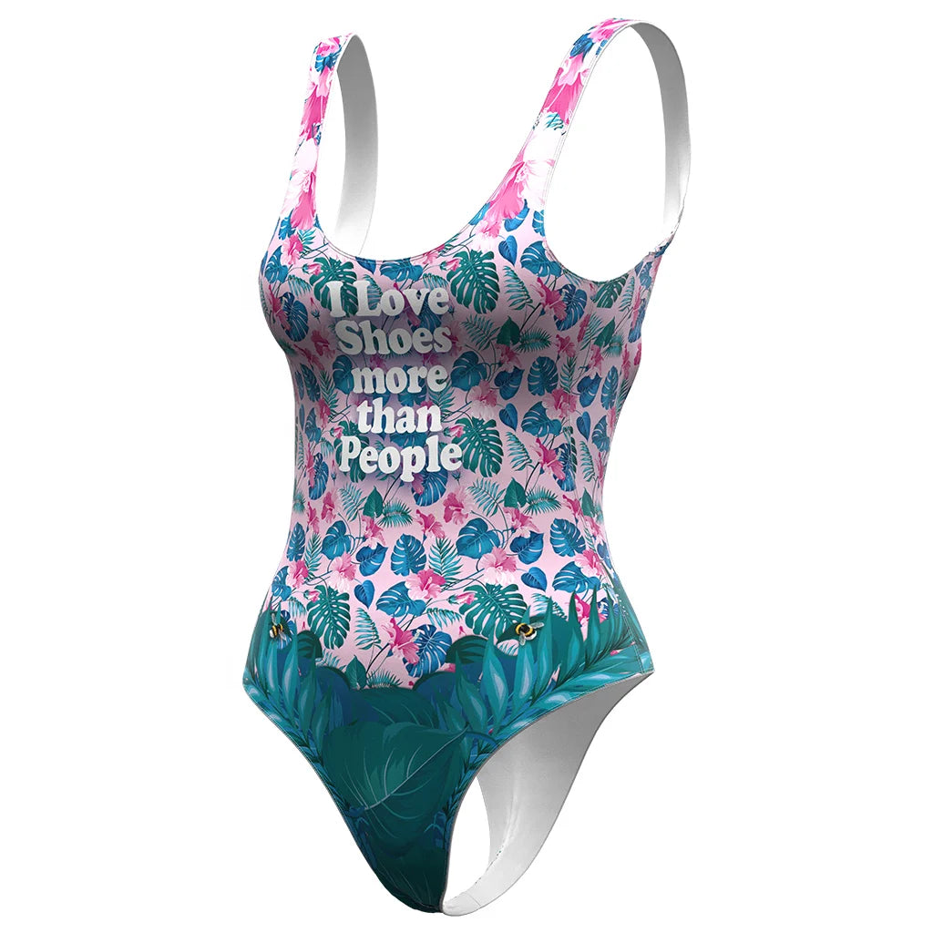 2025 Custom Open Sexy Hot Plus Size Color Block Swimwear Girls Women Sexy Thong One Piece Swimsuit