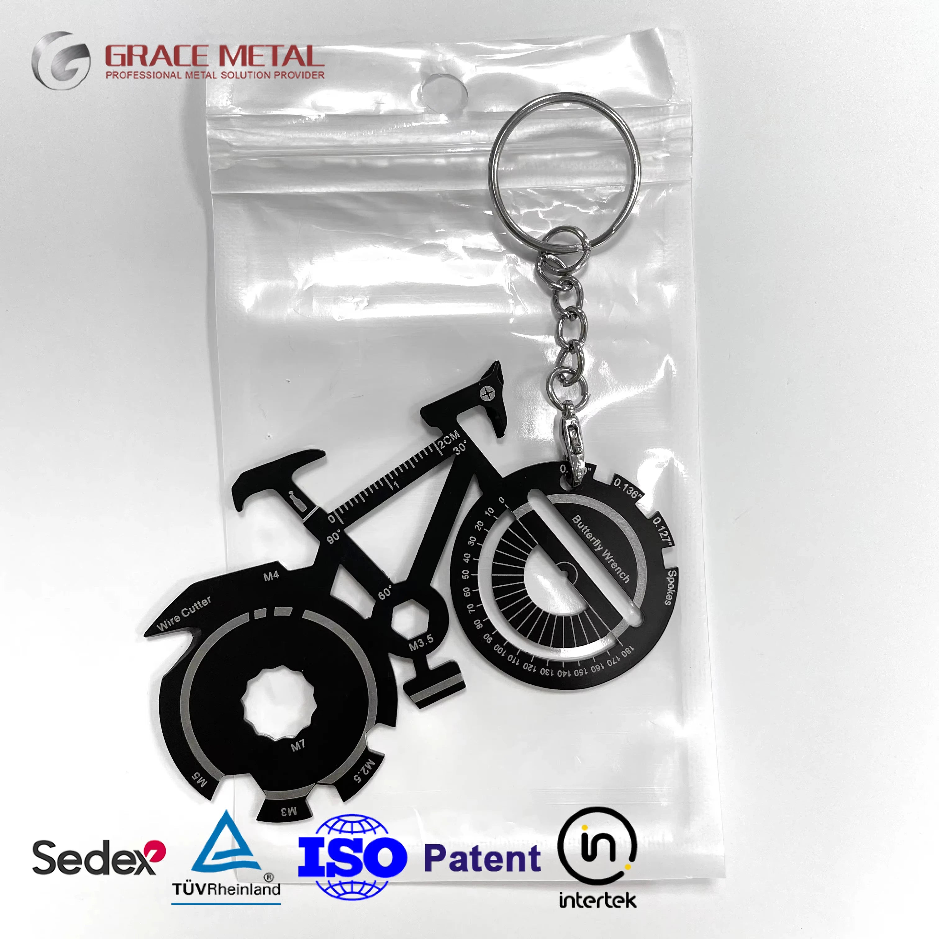 Custom Logo Personalized Mini Keychain Fashionable Stylish Stainless Steel Alloy Multi-Tool Bottle Opener Keychain Souvenir