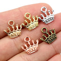 20pcs/lot Crown Charms 13x14mm Tibetan Silver/Gold/Bronze Plated Pendants DIY Jewelry Making Findings for Necklace Bracelet