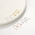 Factory Directly Sale Hanging Hook DIY Earring Accessories S925 Sterling Silver Hook Earring Hooks for Earrings Making