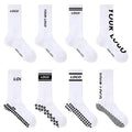 Designer Design Anti slip Cushion 100 Cotton Crew Women Athletic Sport Custom Skateboard Socks