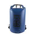 OEM 15L Waterproof Floating Dry Bag for Hiking with Double Straps
