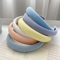Hairband Women Hair Accessories Outgoing Daily Girls Fashion Light Color Pink Green Padded Sponge Sweet Headband
