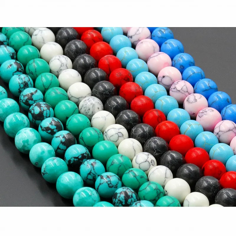 Wholesale Loose Stone Beads Synthetic Turquoise Stone for DIY Jewelry Making MS189