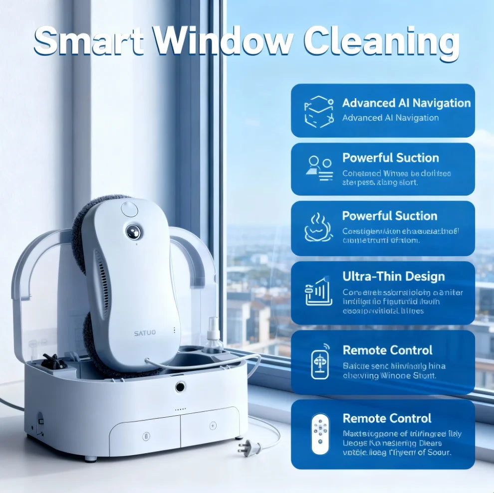All in One Basisstation Der Neuen Generation Ultra Low Noise Multi-funktions High Layer Glas Fensterwischer Fensterputzroboter