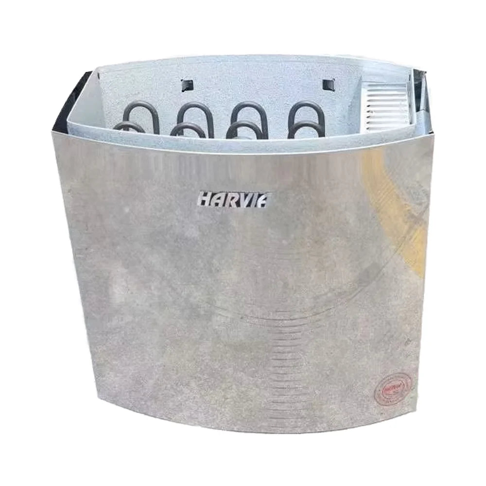 Harvia Vega BC-30 Silver Stainless Steel Electric Sauna Heater Square Modern Design Wifi Remote Control Digital Panel Indoor Use
