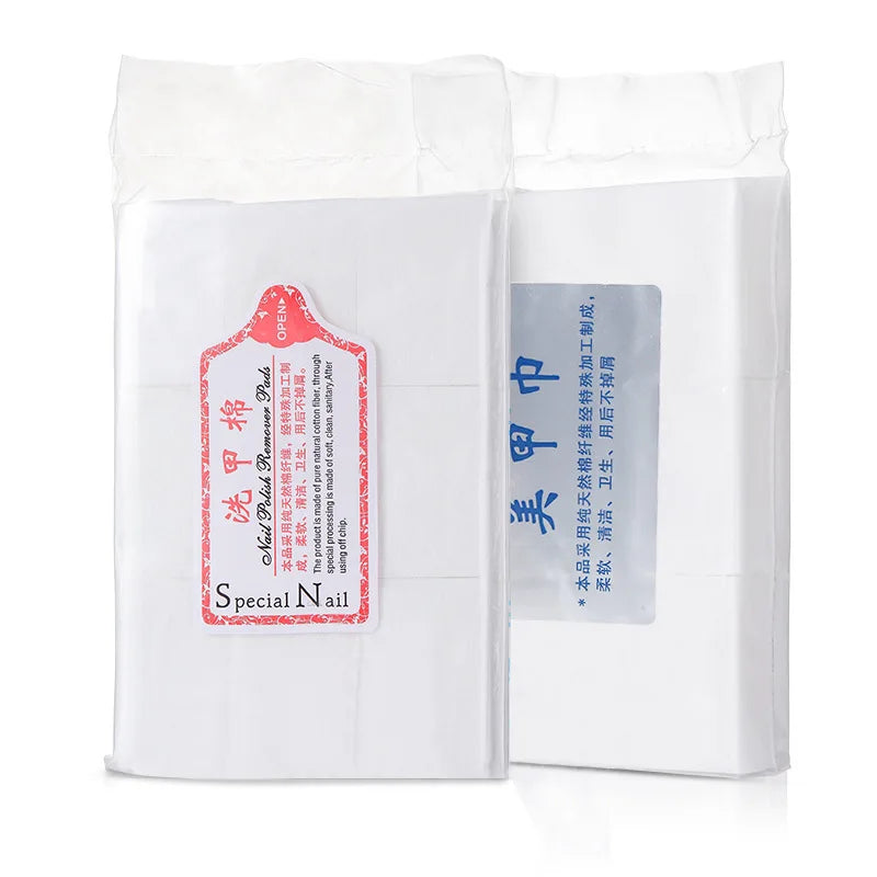 Nonwoven Wiping Cotton Pad Lint Free Nail Art Gel Cleaning Cloth Polish Remover Manicure Wipe Nail Tools