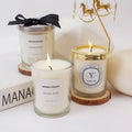 Customizable Soy Wax Aromatherapy Scented Candle Smokeless with Long-Lasting Fragrance Glass Cup Ornament for Home Bedroom MegaBDM