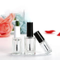 Luxury Clear Nail Polish Bottle Packaging for Customize Nail Oil Bottle 15ml With Lid and Brush Nail Polish Glass Bottles