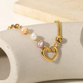 Aimgal Fine Jewelry 316 Stainless Steel Plated 18K Gold Natural Freshwater Pearl Trendy A-Grade Charm Beaded Bracelet Baroque