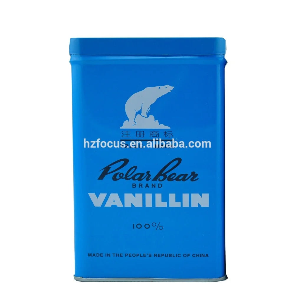 Free Shipping Polar Bear Brand White Crystal Vanillin Powder Ethyl Vanillin Natural Food Grade Flavoring Agents