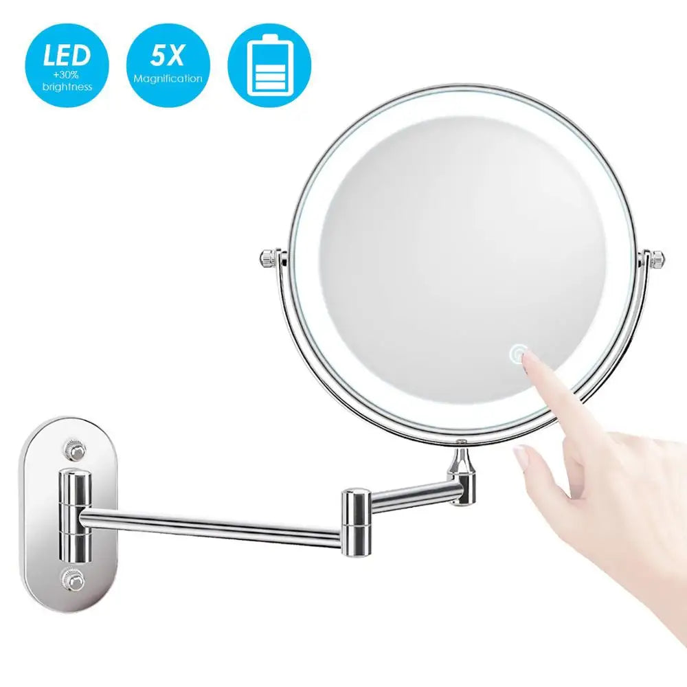 Double Sided and Wall Mounted Makeup Use Mirrored Furniture
