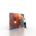 Tradeshow Exhibition Booth Display Tension Fabric Backdrop Rectangular Seg Pop up Led Backlit Light Box