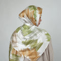 2024 New Printed Graffiti Line 70*175cm Satin Hijab Printed Hijab Shawl Modesty Women Printed Satin Scarf
