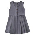 Custom Suspender Skirt Kid Ruffle School Uniform Jumper for Teen Girls Dressy Formal Dress Children Bottoms School Clothes MegaBDM