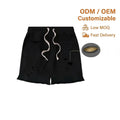 Men's Casual 360 Grams Cotton Sports Shorts Cotton Breathable Knitted Hot Shorts with Elastic Waist Solid Color EDM ODM