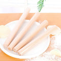Natural Smooth Pastry Making Dough Dumpling Wrapper Baking Utensils Custom Engrave Logo Beech Wooden Rolling Pin for Baking