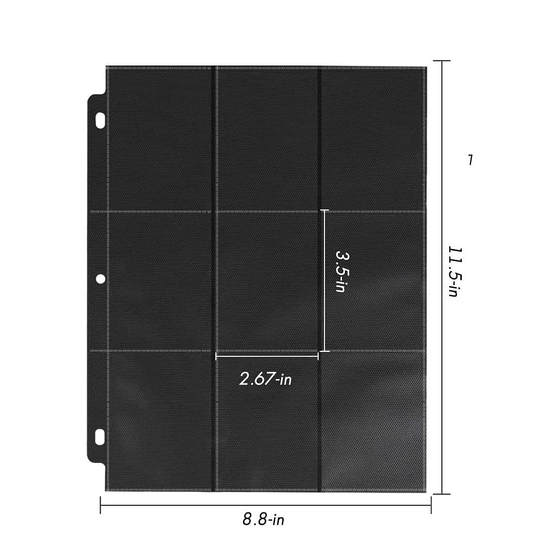 9 Pocket Binder for Cards Holder Hold 360 Cards with 9 Pocket Sheets Included Cards Collector Album