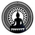 Home Wall Hanging Decor Spiritual Yoga Home Wall Decoration Metal Lotus Flower Wall Art Decoration