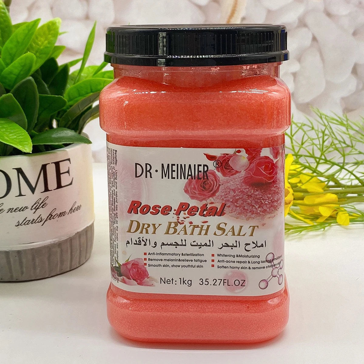 Herbicos OEM Vegan Bath Cleansing Exfoliating Tender Smooth Brightening Natural Fruits Foot Bath Salt
