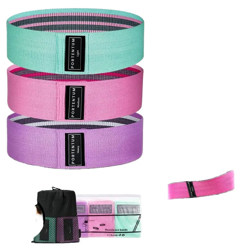 Fitness Special Elastic Band 3-piece Set Home Elastic Ring Rubber Fabric Expansion Band