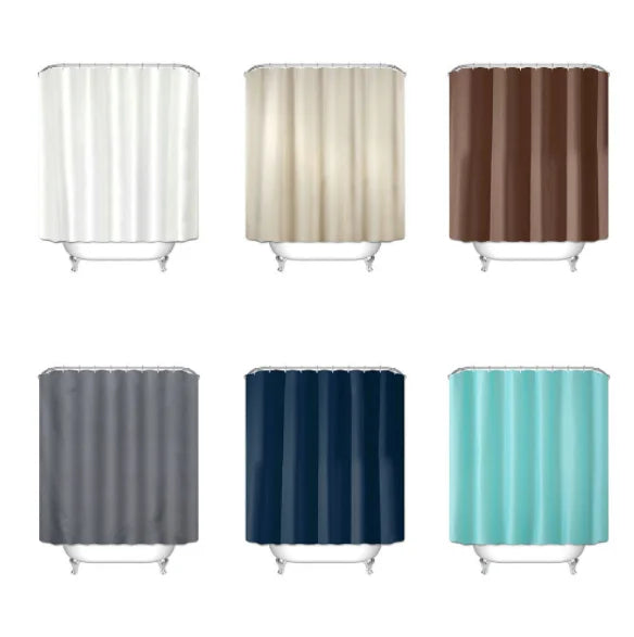Polyester Fabric Bathroom Shower Curtain 180*180cm Waterproof  Durable Shower Curtain