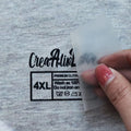2025 Custom Your Logo Printed PET Material Heat Transfer Garment Labels Iron-On Clothing Washable Collar Shirt Tags