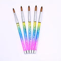 Hot Sale Nail Brush DIY Nail Drawing Liquid Glitter Handle 100%  Kolinsky  Hair   Brush  Nail Art Design Paint Brush