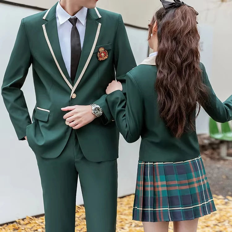 Wholesale Spring and Autumn British Suit Three-piece Suit Female JK Style High School Student Class School Uniform