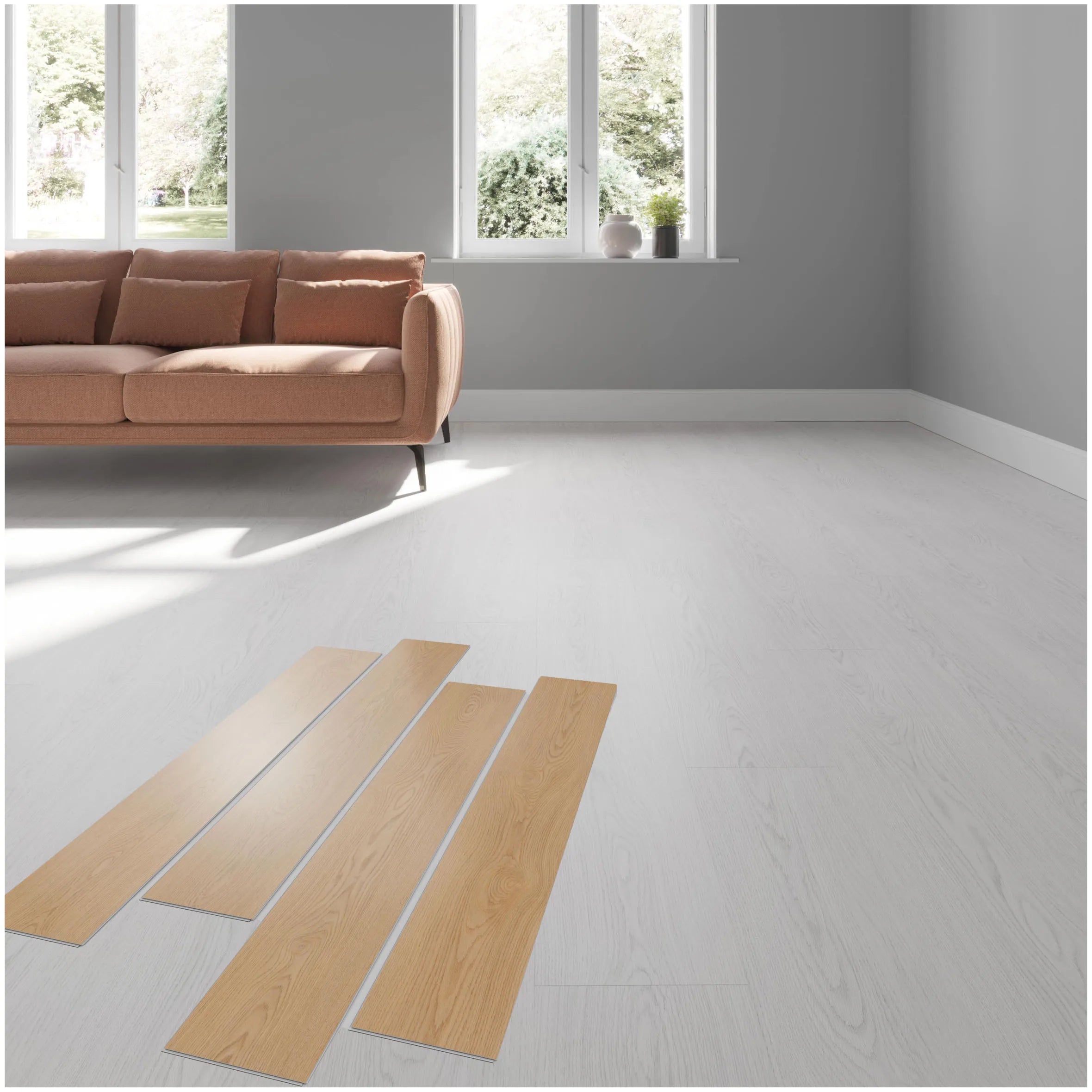 Hot Sale Wooden Style Plank PVC Plastic 3.2mm-8mm Click Lock SPC Flooring