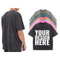 Custom Logo Acid Wash Dtg Print T-shirt Oversized T-shirts Blank Plain Tshirt Cotton Streetwear Stone Washed Vintage T-Shirt