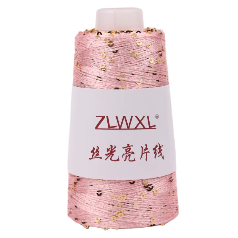 50g /Ball 350M Wholesale Summer Ice Silk Mercerized Yarn Special Sequin Yarn DIY Hand Woven Rag Doll Knitting Wool Blanket