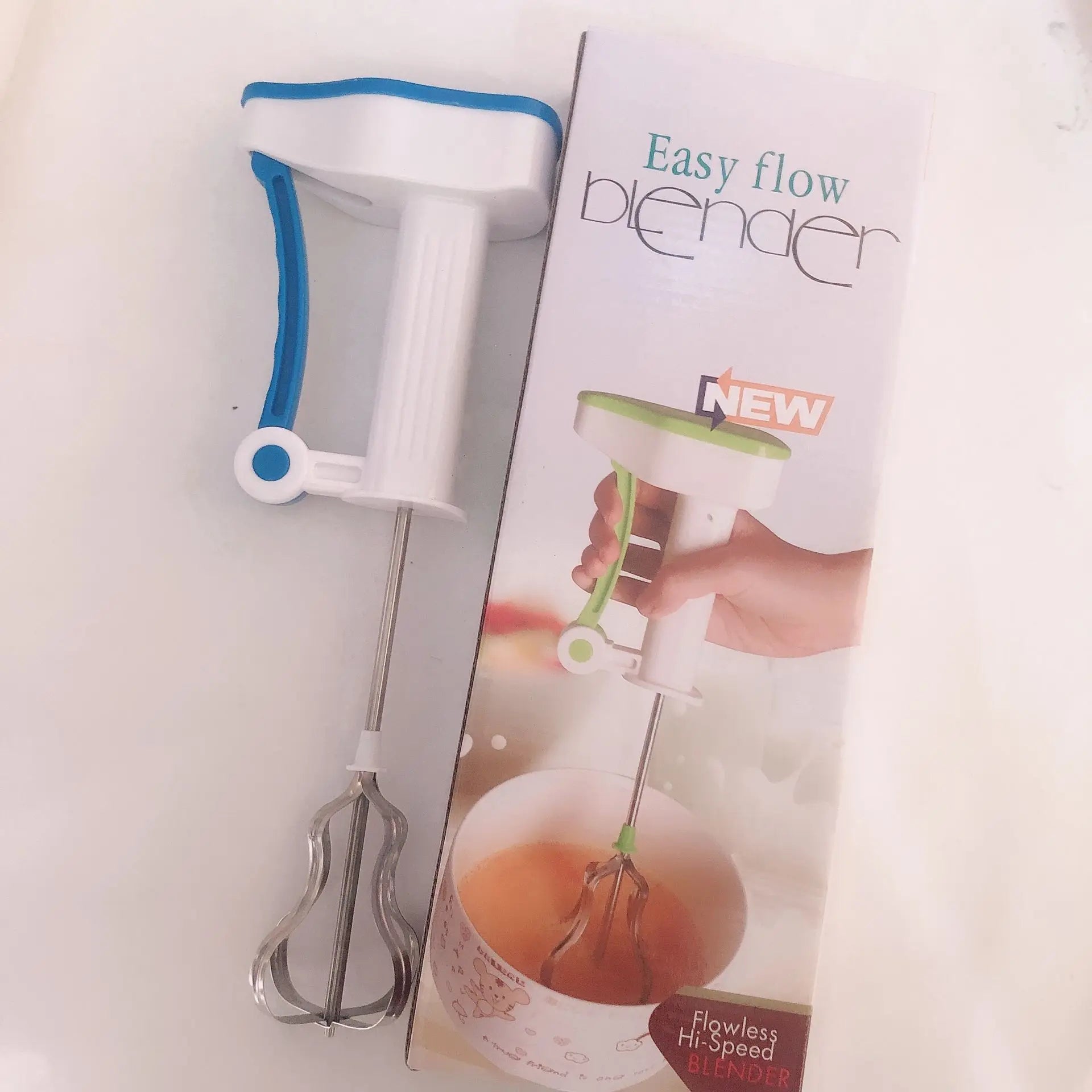 Manual Semi-automatic Hand Milk Mixer Manual Easy Egg  Flowless High Speed Blender