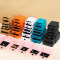 Custom Bracelet Gift Earring Necklace Jewellery Ring Boxes Cardboard Drawer Paper Jewelry Sliding Box Packaging With Black Foam