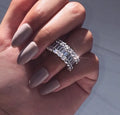 Yichen New Ladies Diamond Zircon Ring Wedding Engagement Ring Gift