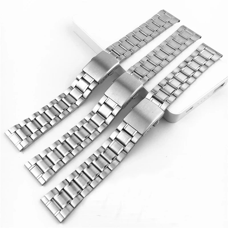 Cheap 12mm 14mm 16mm 18mm 20mm 22mm 24mm  Normal Quality Stainless Steel Watch Band