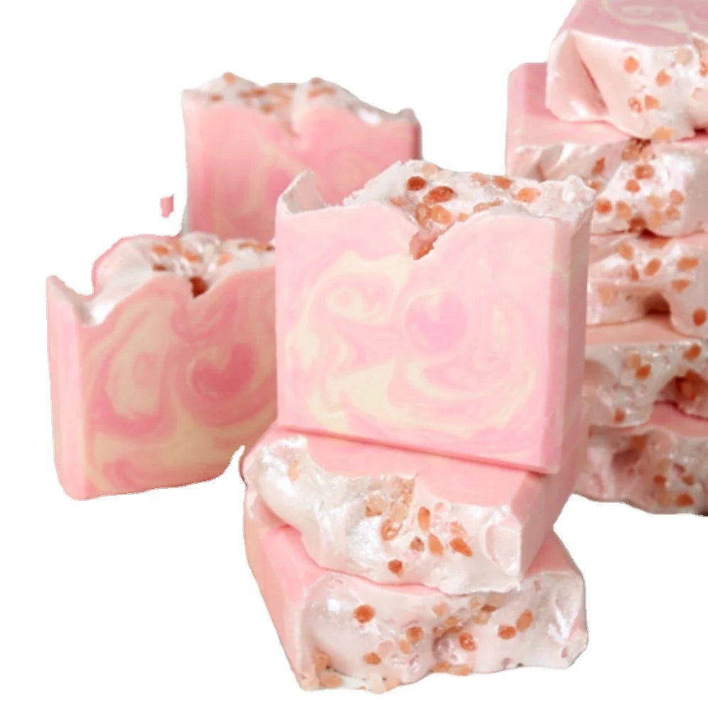Custom Cold Process Vegan Natural Face Hand Body Made Beauty Bath Soap Wholesale Sea Salt Organic Handmade Hand Soap Bar
