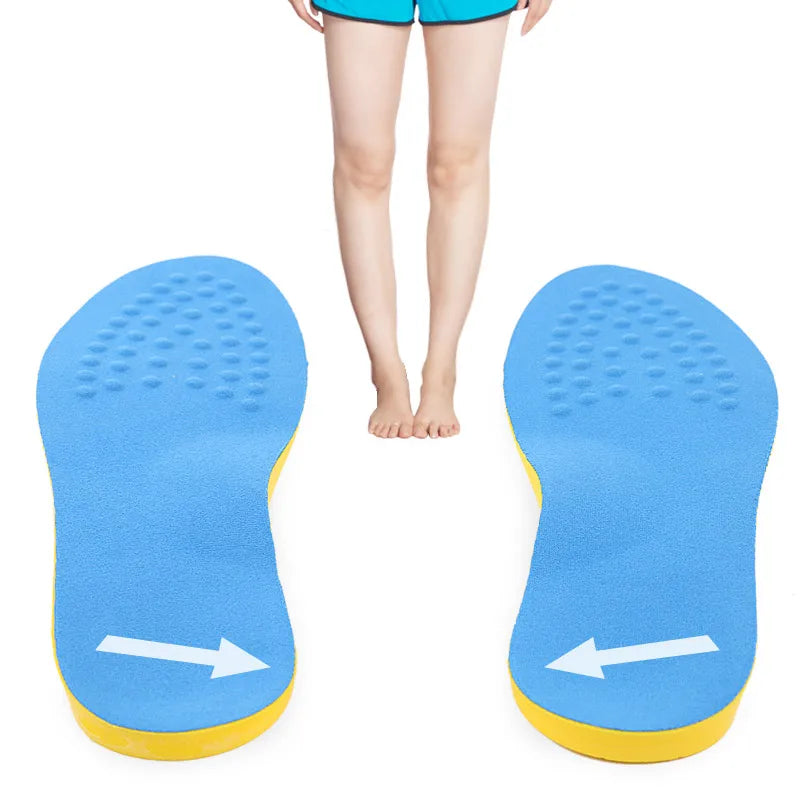 Orthopedic Insole Shoe Pad for Men Women with Plantar Fasciitis PU Material Arch Support O/X Type Leg Correction Shoe Inserts