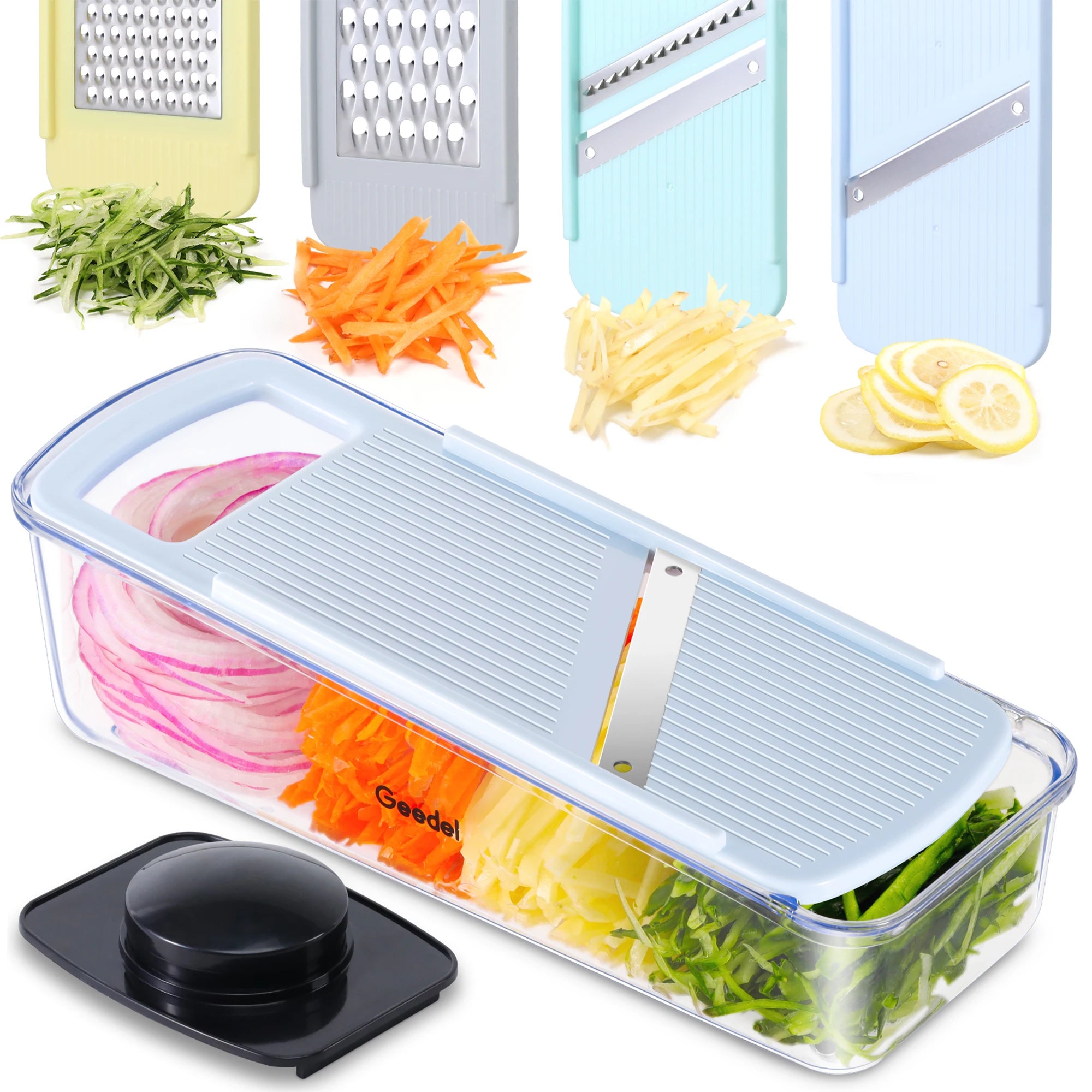4 in 1 Stainless Steel Manual Vegetable Grater and Slicer Cutter Multi-functional Kitchen Accessory Mandoline