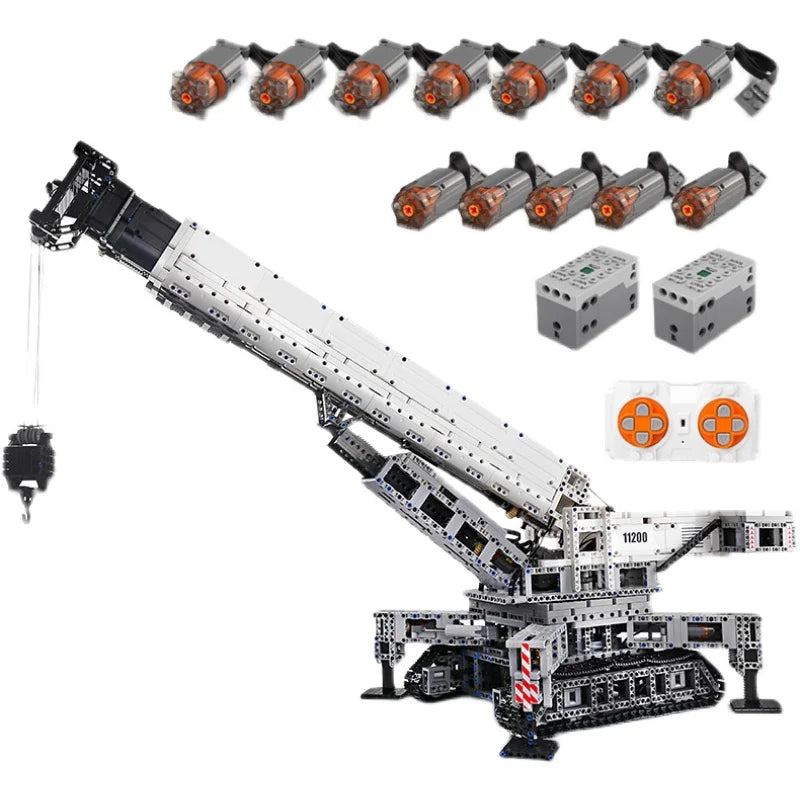 Mould King 17002 Crawler Crane Building Blocks  Excavator Model Rc Truck Toys Education Blocks for Kids
