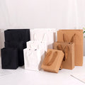 New Design Oem Thick Kraft Paper Bags Customized Logo Paper Jewelry Bags Custom Corrugated Gift Luxury Jewelry BoxesWith Handle