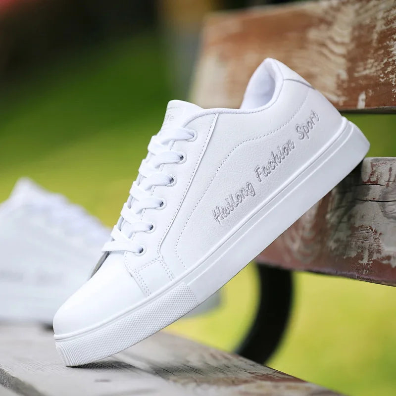 Wholesale and Comfortable Stylish Men's Hot Sale Casual Low-top PU Shoes Sneakers
