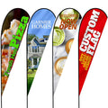 Booth Fabric Event Custom Flag Class Flex Banner Stand Teardrop Feather Outdoor Birthday Sports Beach Flag Banner Class